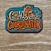 On A Whim Hats Chaos Coordinator Skeleton Iron-On Patch