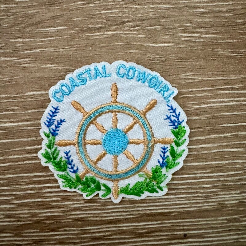 On A Whim Hats Coastal Cowgirl Iron-On Patch