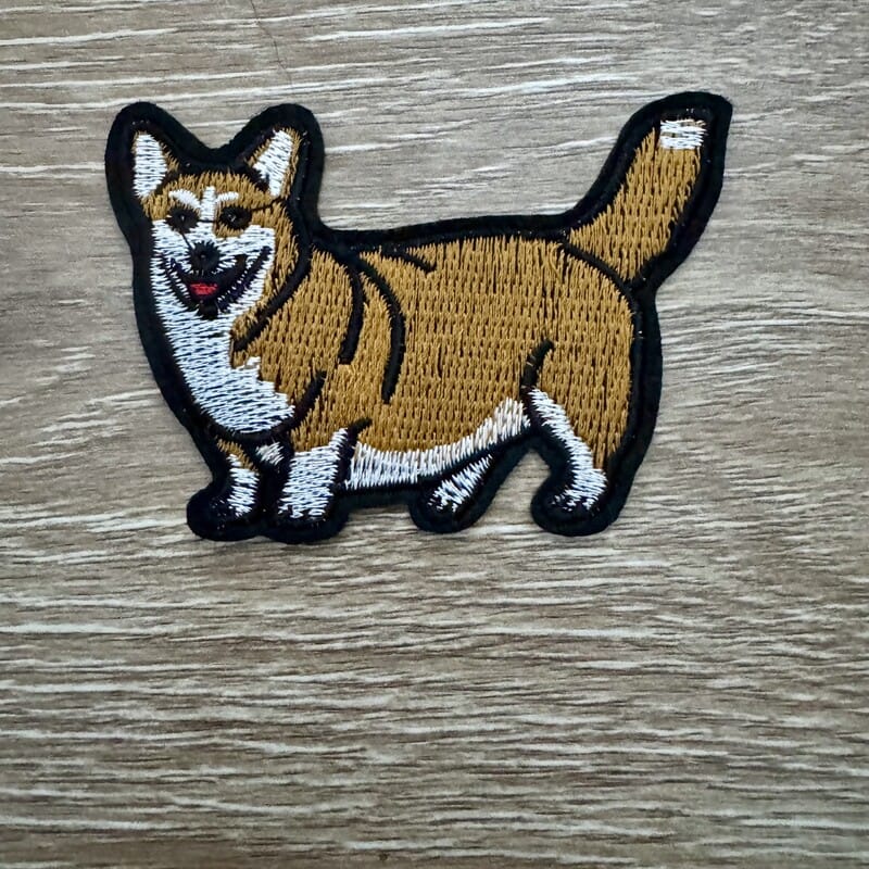 On A Whim Hats Corgi Cutie Iron-On Patch