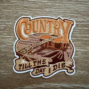 On A Whim Hats Country Till The Day I Die Iron-On Patch