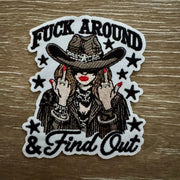 On A Whim Hats Cowgirl Find Out Iron-On Patch