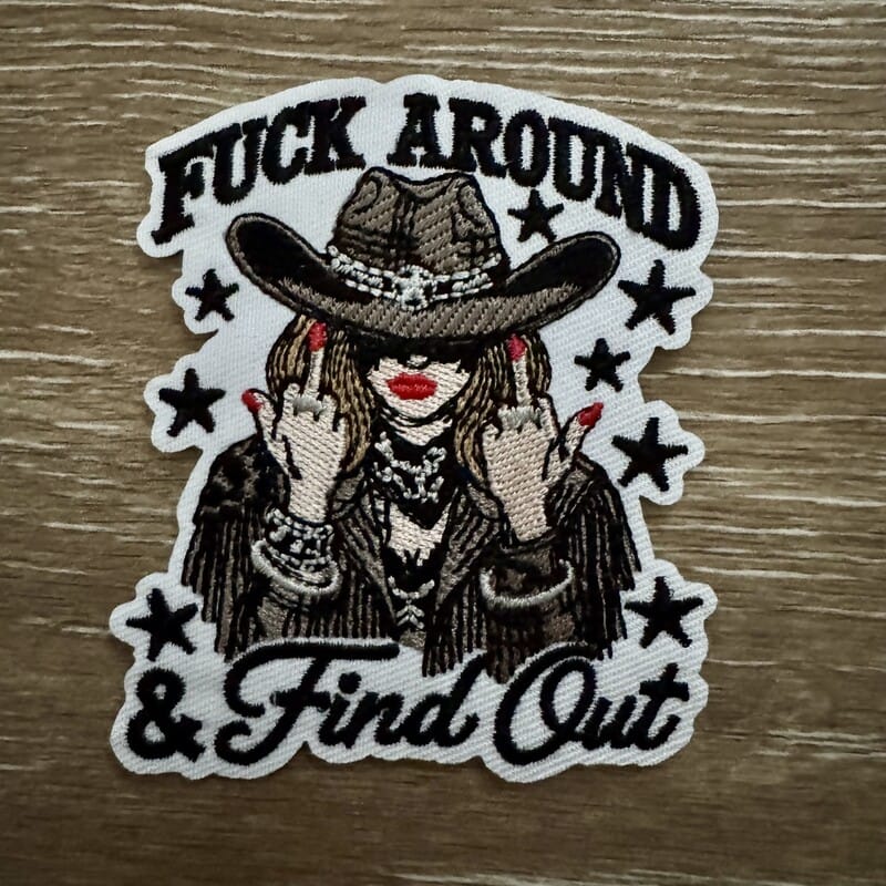 On A Whim Hats Cowgirl Find Out Iron-On Patch