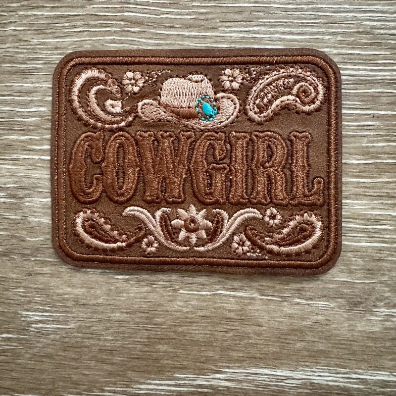 On A Whim Hats Cowgirl Paisley Western Iron-On Patch