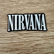 On A Whim Hats 90s Grunge Band Name Iron-On Patch