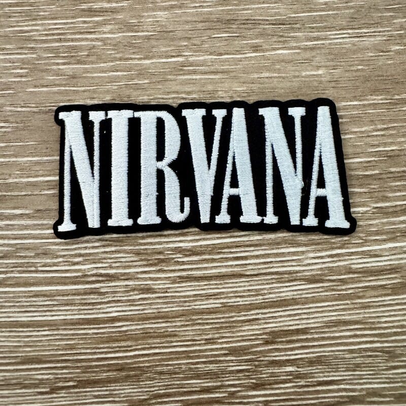 On A Whim Hats 90s Grunge Band Name Iron-On Patch