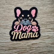 On A Whim Hats French Bulldog Dog Mama Iron-On Patch
