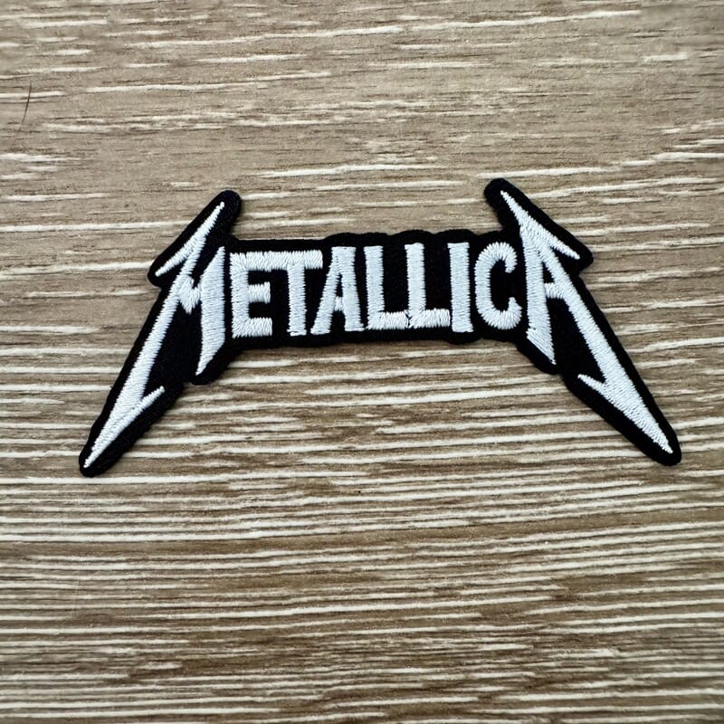 On A Whim Hats Heavy Metal Band Name Iron-On Patch