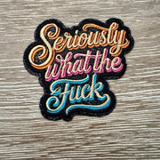On A Whim Hats Seriously What The Iron-On Patch