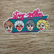 On A Whim Hats Stay Golden Retro Besties Iron-On Patch