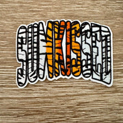 On A Whim Hats Sunkissed Tiger Stripe Iron-On Patch