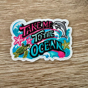 On A Whim Hats Take Me To The Ocean Iron-On Patch