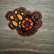 On A Whim Hats Desert Bloom Folk Floral Iron-On Patch