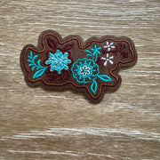 On A Whim Hats Desert Blooms Floral Iron-On Patch