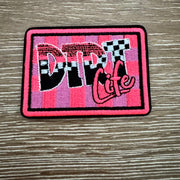 On A Whim Hats Dirt Life Racing Iron-On Patch