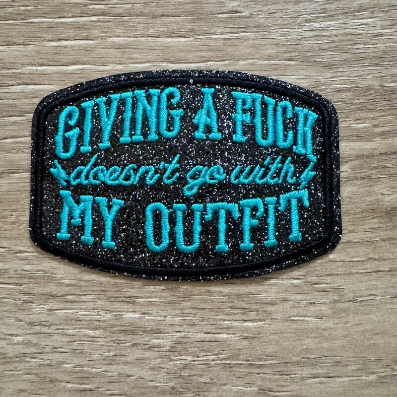 On A Whim Hats Doesn't Go With My Outfit Iron-On Patch