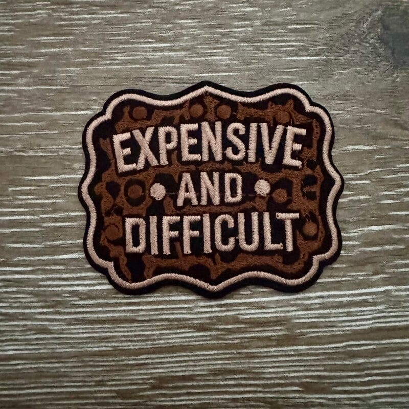 On A Whim Hats Expensive And Difficult Iron-On Patch