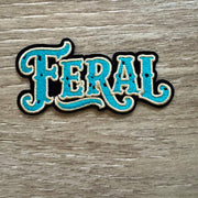 On A Whim Hats Feral Iron-On Patch