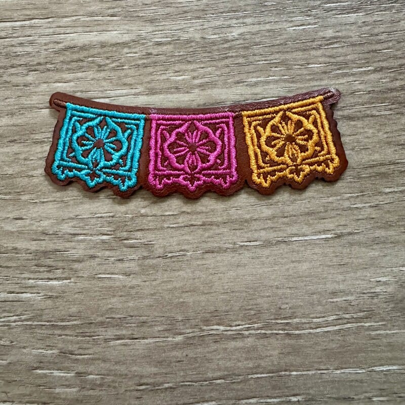 On A Whim Hats Fiesta Banner Iron-On Patch
