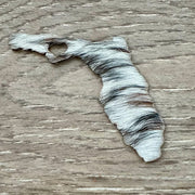 On A Whim Hats Florida Genuine Cowhide Iron-On Patch