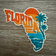 On A Whim Hats Florida Sunset State Iron-On Patch