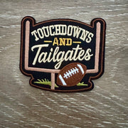 On A Whim Hats Football Goal Post &amp; Tailgate Iron-On Patch