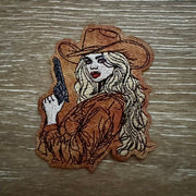 On A Whim Hats Gunslinger Cowgirl Iron-On Patch