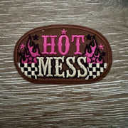 On A Whim Hats Hot Mess Iron-On Patch