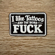 On A Whim Hats I Like Tattoos Embroidered Iron-On Patch
