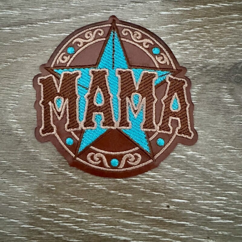 On A Whim Hats Mama Star Iron-On Patch