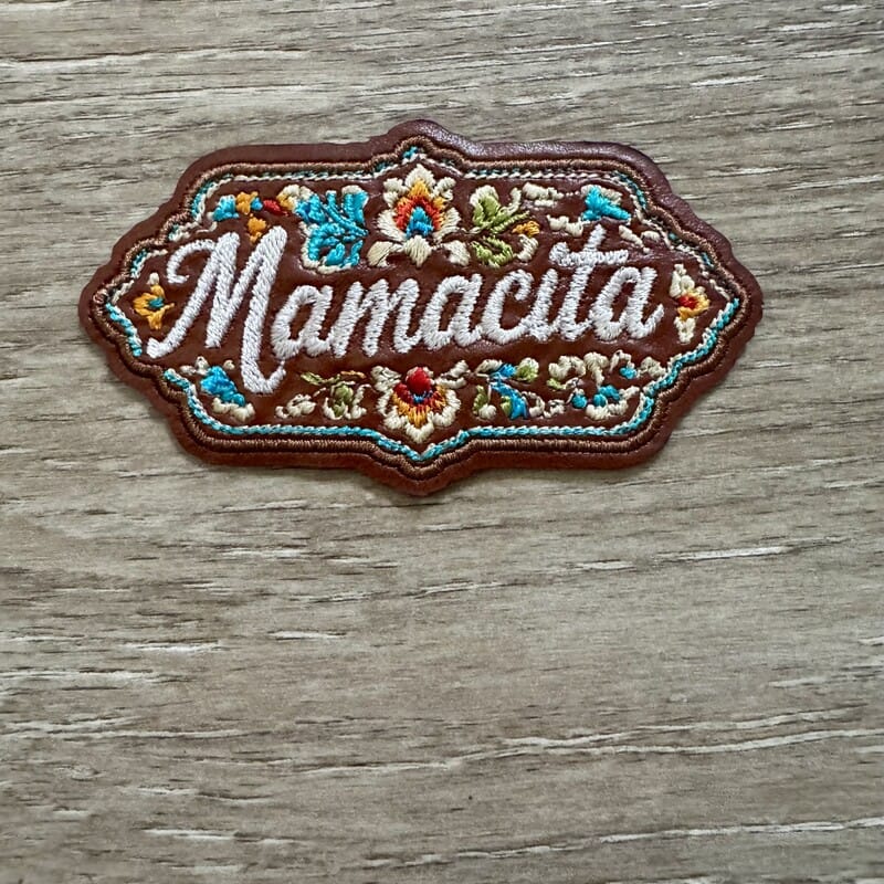 On A Whim Hats Mamacita Floral Iron-On Patch