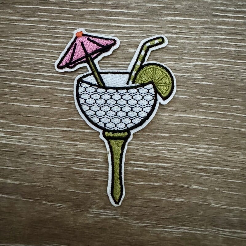 On A Whim Hats Margarita Time Iron-On Patch