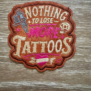 On A Whim Hats More Tattoos Iron-On Patch