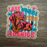On A Whim Hats More Weenies Dachshund Iron-On Patch