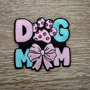 On A Whim Hats Pastel Dog Mom Bow Iron-On Patch