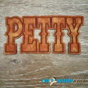 On A Whim Hats Petty Iron-On Leather Patch (multiple colors)
