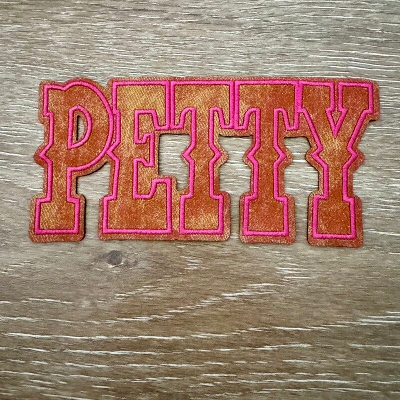 On A Whim Hats Petty Iron-On Leather Patch (multiple colors)