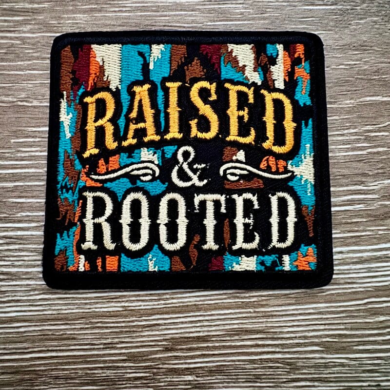 On A Whim Hats Raised & Rooted Iron-On Patch