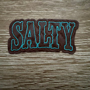 On A Whim Hats Salty Western Leather Iron-On Patch
