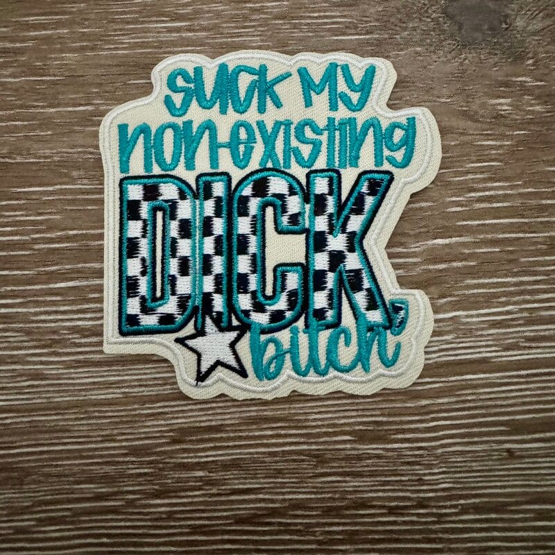 On A Whim Hats Suck My Non-Existing D*ck Iron-On Patch