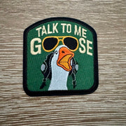 On A Whim Hats Talk To Me Goose Iron-On Patch