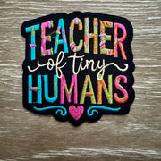 On A Whim Hats Teacher of Tiny Humans Iron-On Patch