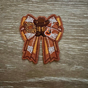 On A Whim Hats Western Coquette Bow Iron-On Patch