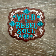 On A Whim Hats Wild &amp; Rebel Soul Iron-On Patch