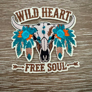 On A Whim Hats Wild Heart Free Soul Iron-On Patch