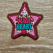 On A Whim Hats Wild Heart Western Star Iron-On Patch
