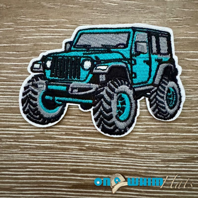 On A Whim Hats Jeep Car Iron-On Patch