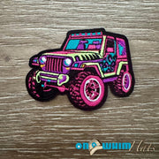 On A Whim Hats Jeep Car Iron-On Patch