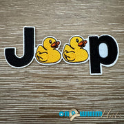 On A Whim Hats Jeep Duck Iron-On Patch