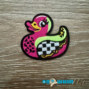 On A Whim Hats Jeep Duck Iron-On Patch