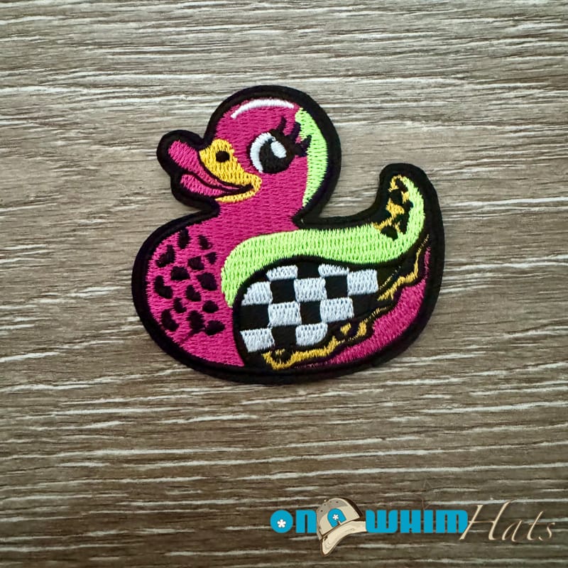 On A Whim Hats Jeep Duck Iron-On Patch